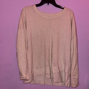 Gaiam- size large - cream colored long sleeve shirt